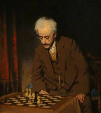 „Chess problem” szkockiego malarza Johna MacDonalda Aikena (1880-1961)