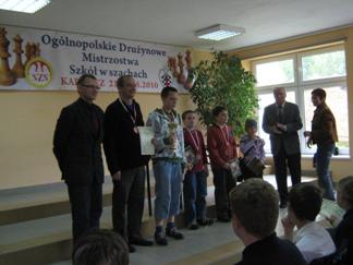 Andrzej Mozelan (organizator), Robert Korpalski (opiekun), Szymon Brzechffa, Maciej Korpalski, Adam Woźniak, Zofia Frej.